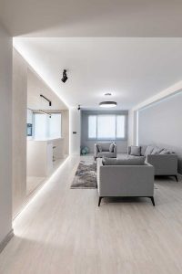 بازسازی داخلی آپارتمان فریم