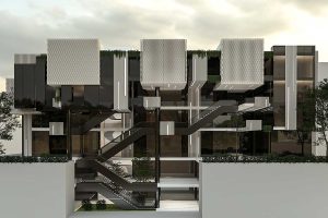 معماری ساختمان اداری تجاری شهر دیجیتال